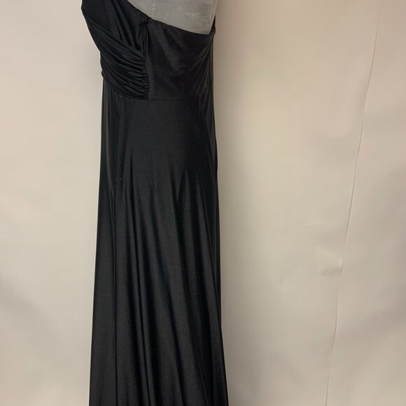 Amelia Couture Gown  Fitted One Shoulder Formal Wedding Prom Sexy Womens SZ 12 - Picture 2 of 11